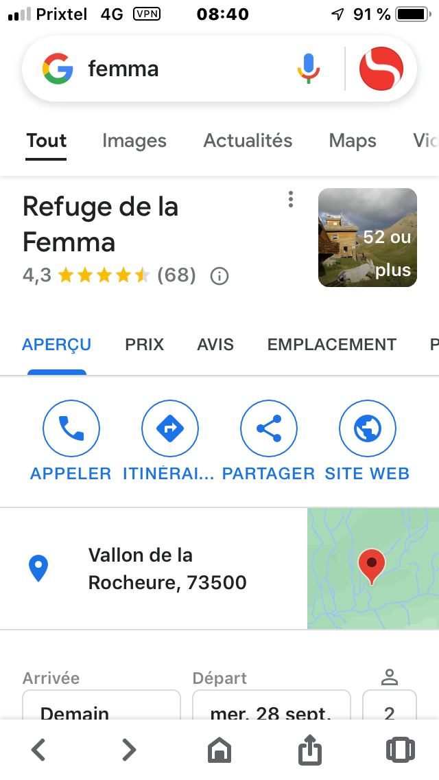 patienter une dizaine de jours !

En attendant, le seul moyen d'y accéder, est le lien direct https://femma.fr